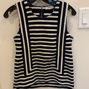 Madewell striped shell tank top
